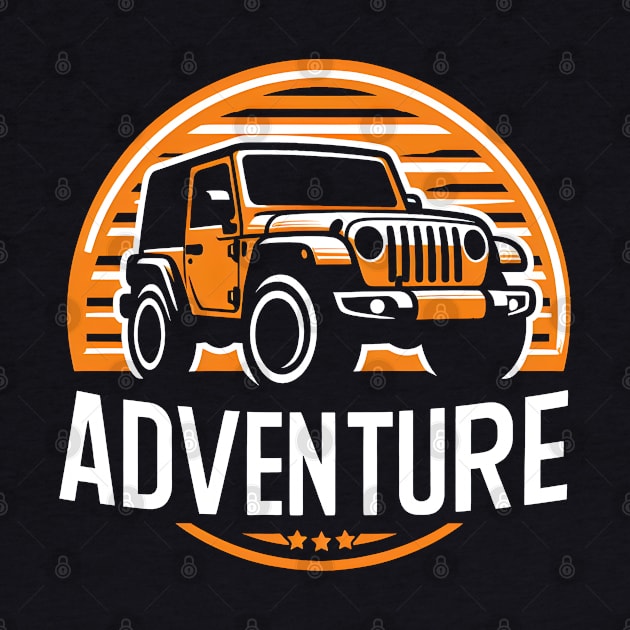 Jeep Wrangler Adventure Pumpkin Orange by Syntheous